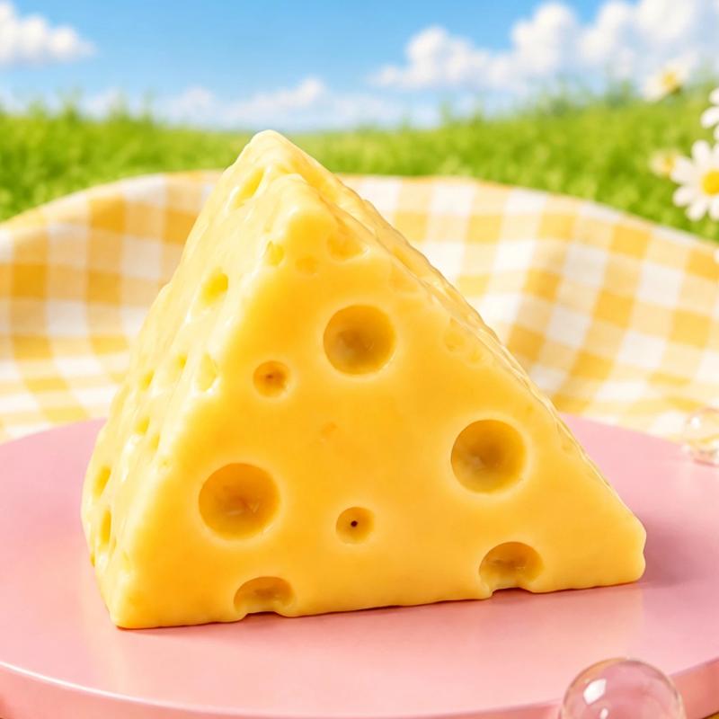 1 pièce Jouets de décompression doux à montée lente Simulation de fromage Jouet à presser Mignon Décoration de bureau Cadeau pour Chambre Bureau Relaxant