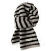 Winter Warm Striped Pure Wool Scarf Korean Style Versatile Knitted Scarf
