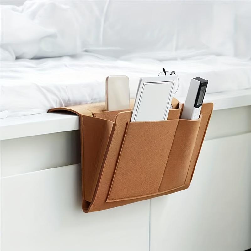 Bolsa Colgante de Almacenamiento para Mesita de Noche Bolsa de Almacenamiento para Teléfono Móvil Mando a Distancia Pañuelos Bolsa Colgante para Almacenamiento de Libros en la Mesita de Noche Bolsa de Almacenamiento para Artículos Varios Artículos para el Hogar