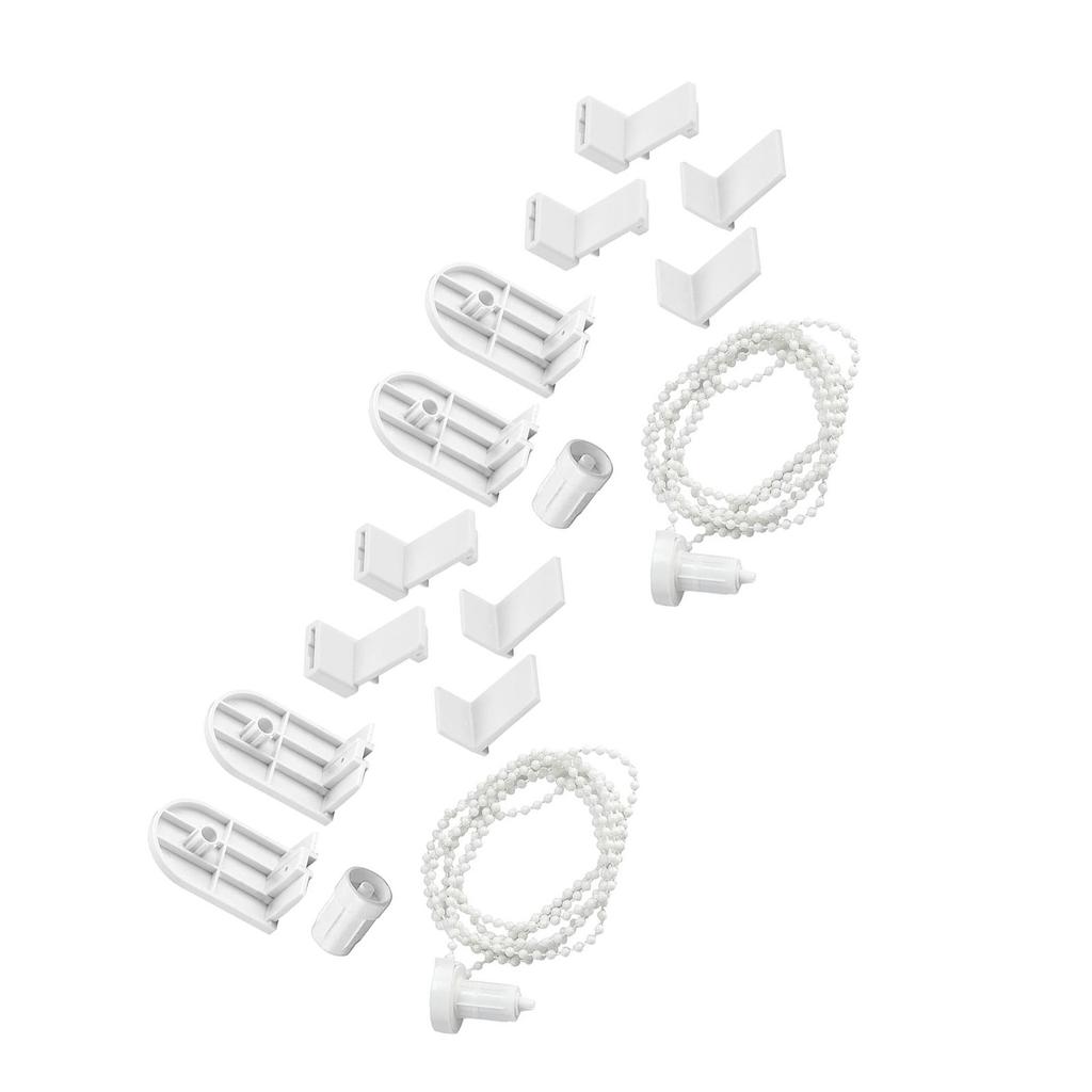1/2 Set Roller Blind Fittings 17mm Roller Blind Brackets with Beaded Chain Curtain Roller Accessories for Blinds Repair