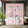 1Pc Pink Dreamy Unicorn Print Waterproof Shower Curtain Partition Privacy Hanging Curtain, With 12 Hooks, Multiple Sizes