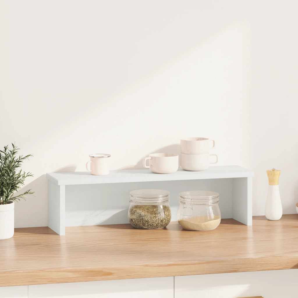 Vidaxl Scaffale da Cucina Pieghevole, Bianco, 60X15X16 Cm