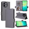 Compatible Leather Flip Case with Card Slot & Lanyard for VIVO Y38/Y58/Y200i 5G; Lychee Grain Design.