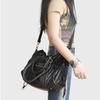 Retro Motorcycle Bag, Large-capacity Handbag, Tote Bag, Women's Single-shoulder Crossbody Bag Casually