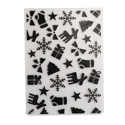 Merry Christmas Socks Plastic Embossing Folders Dies Stencil for DIY Scrapbooking Album Card Frame Template Decor Art