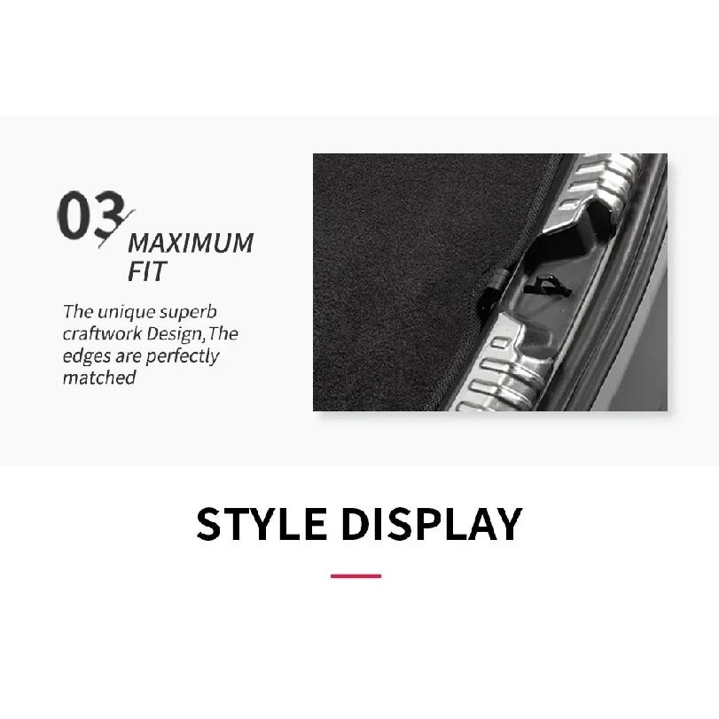 For Tesla Model 3/Y/3+ Car Front Rear Trunk Mat Pad Storage Box Non-slip Mats Dust-proof Flocking Fabric 2017-2024 Accessories