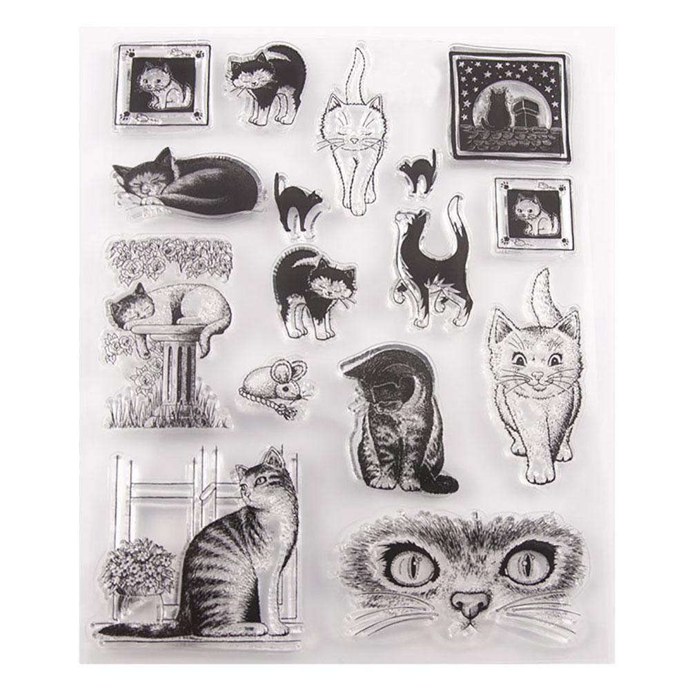 For Fun Retro Transparent Silicone Stamps Seal Ledger Stamp for Scrapbooking DIY Decor Rubber Stamp Card Making Craft Supplies