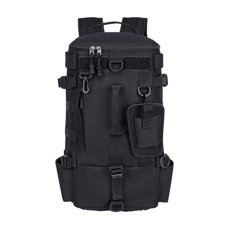 

Durability Fishing Bag Waterproofed Adjustable Bag with Rod Belt and Tool Hook for Outdoor Anglers Gear Storage чёрный