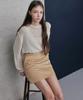 Rang 5 [Dia] Suede Mini Skirt_Beige