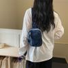 Borsello da Petto in Denim Borsa a Tracolla Multi-Tasca Borsa a Spalla Vintage