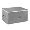 Organized Storage Box for Wine Glasses Holds 12 with Stackable Hard Shell and Customizable Dividers for Impact Protection