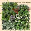 Eucalyptus Artificial Plant Wall Decoration - Greenery Background with Faux Flowers and Lawn Grass Turf