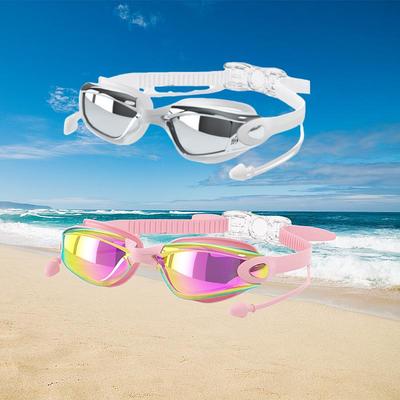 Adults Men's and Women's Swimming Goggles UV Prescription Swimming Goggles Anti Fog Waterproof Silicone Adjustable