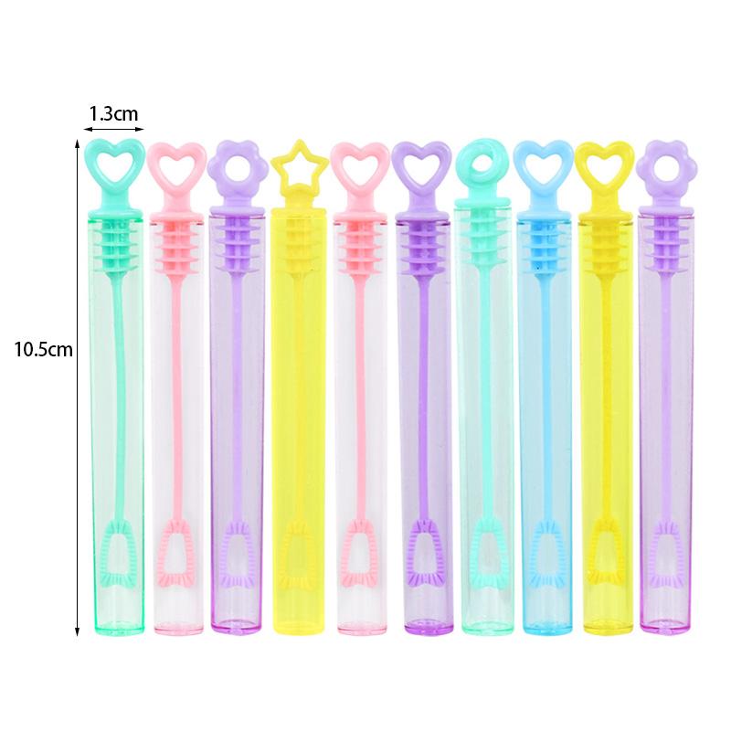 10/12/24 stk Fargerik boblesåpeflaske Hjertestav Tomt rør Barn Bursdagsfest Favoritter Pinata Filler Leker Bryllupsgaver til gjest
