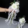Soft Comfortable Artificial Flower Champagne Glass for Bridal & Banquet Setting AXYD