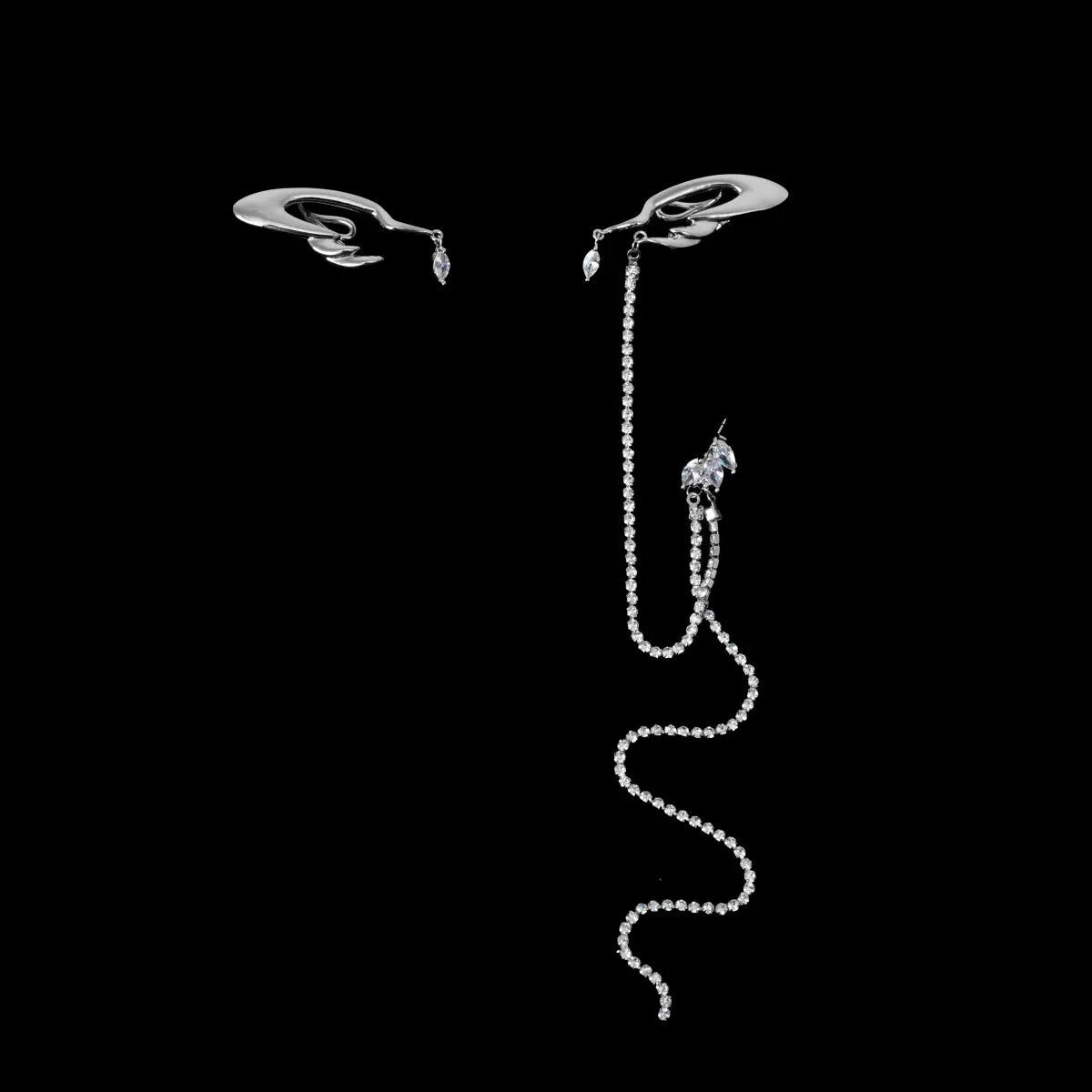 

Серьги-кисточки с эльфийскими ушками, серьги-клипсы Tide, женские летние легкие, роскошные, премиум-класса, асимметричные серьги-гвоздики