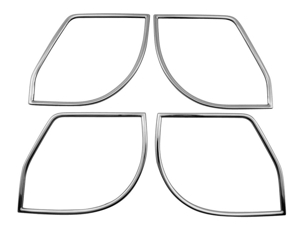 BRIGHTZ Edelstahl Türlautsprecherringe für Toyota Rocky Ultra-Spiegel (4-teiliges Set) A200A/A210A [LAUTSPRECHER-056]