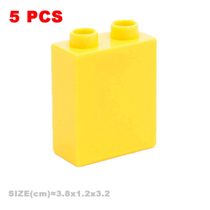 Big Building Blocks Compatible With Duploes Base Bricks Thick Thin Square Assemble Children's DIY Educational Creative Toys