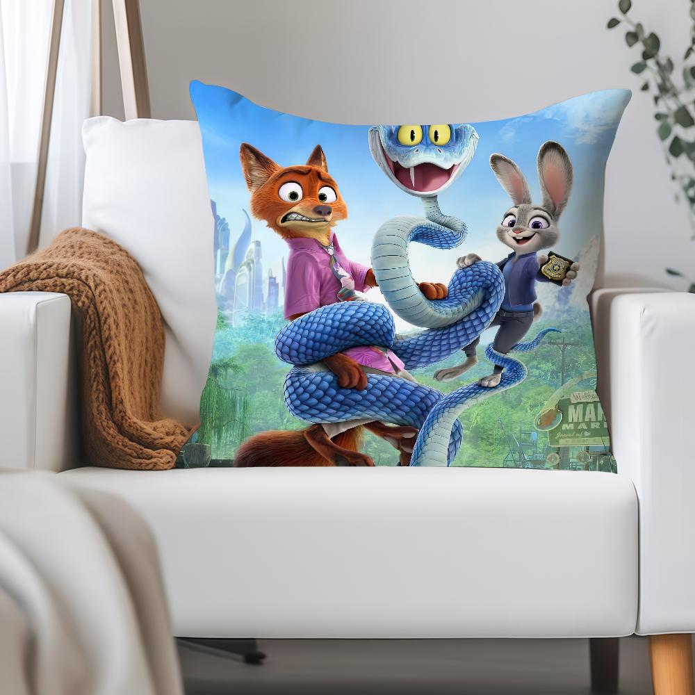 Animali Carini Z-zootopia 2 Federa Applicabile Per Camere degli Ospiti Interni Auto Ufficio Decorazione della Casa