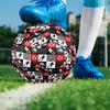 Fußball-Thema Größe 5 Fußball, Geeignet für Indoor- und Outdoor-Spiele, ein Geschenk für jeden geeignet.