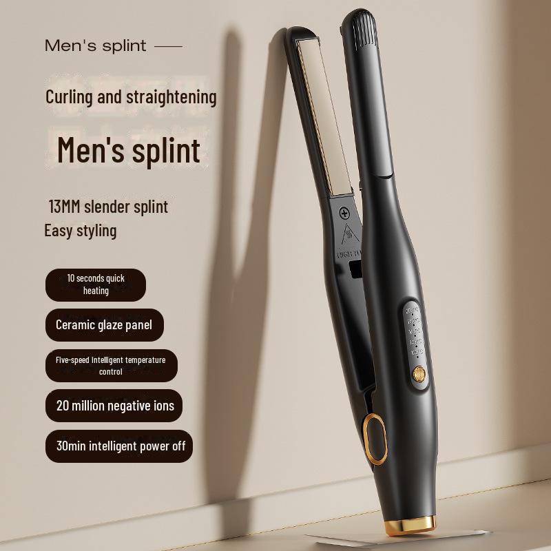 

Мужской выпрямитель и щипцы для завивки волос двойного назначения Men s splint чёрный