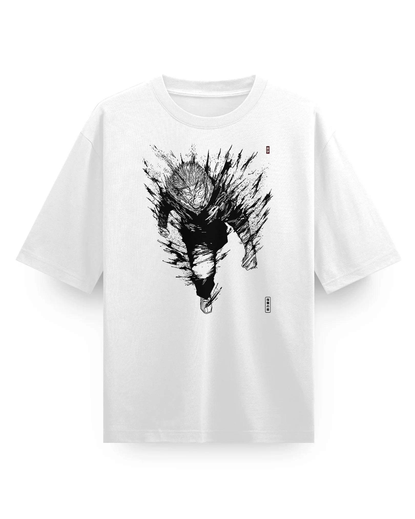 

Yuji Vessel anime Jujutsu Kaisen Graphic TShirt 100Cotton Oversized Shirt unisex Y2k Unisex Short Sleeve ONeck Selling Popular 4XL