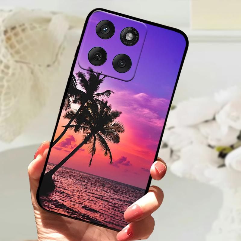 Modne Etui Dla Motorola Edge 60 Fusion 5G Odporny na Wstrząsy Zderzak Miękkie Pokrowiec na Telefon Dla Moto Edge60 Fusion Silikonowe Ochronne Etui