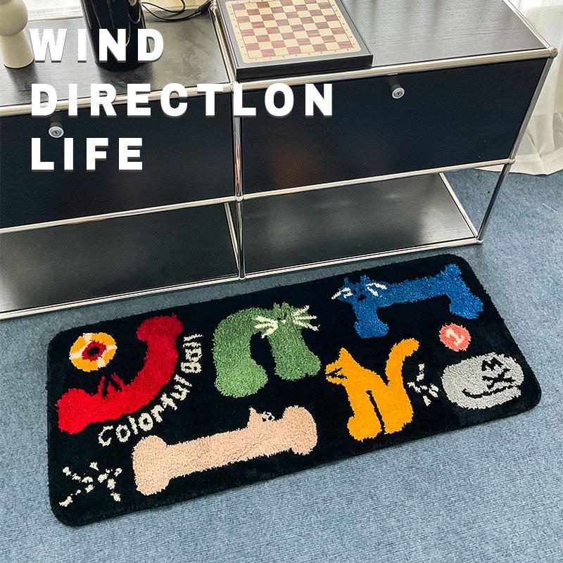 

VIKAMA Cat s Paw Faux Cashmere Rag Rug Soft and Comfortable Bedroom Bedside Rug Floating Window Rug Home Decoration 40X60CM (1.3X2FT