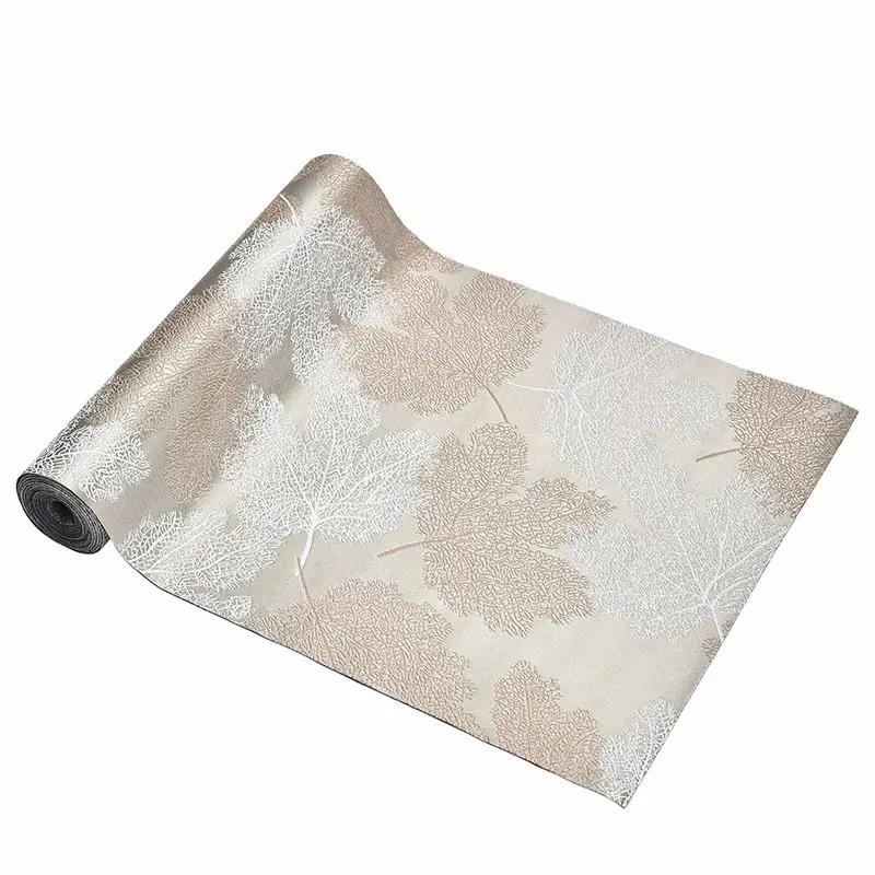 Brocade Flower Tea Mat Household Table Decoration Light Luxury Thickening Waterproof Tablecloth West Array Woven Dry Tea Mat New