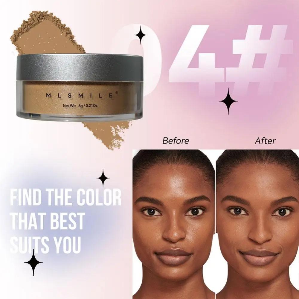 Long Lasting Glitter Setting Powder Oil Control Natural Finish Loose Setting Powder Pearlescent Hide Pore Face Powder