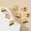 6pcs 13/15/16/29mm Fashion Heart Charm Stainless Steel Charms For Jewelry Making Supplies Handmade Earring Bracelet Love Pendant