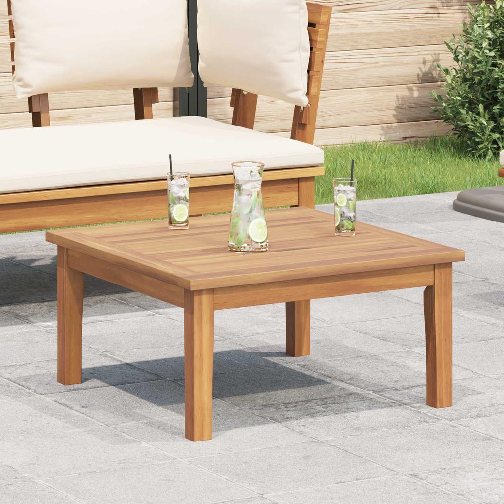 Garden Table Brown Solid Teak Wood