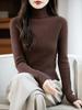 Women's Slim Fit High Collar Sweater - Warm, Versatile Base Layer for Autumn/Winter