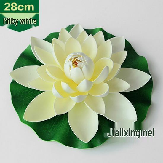 Artificial Lotus Leaf Water Lily for Pond, Fish Tank Decoration, Landscaping, or Buddha Ornaments