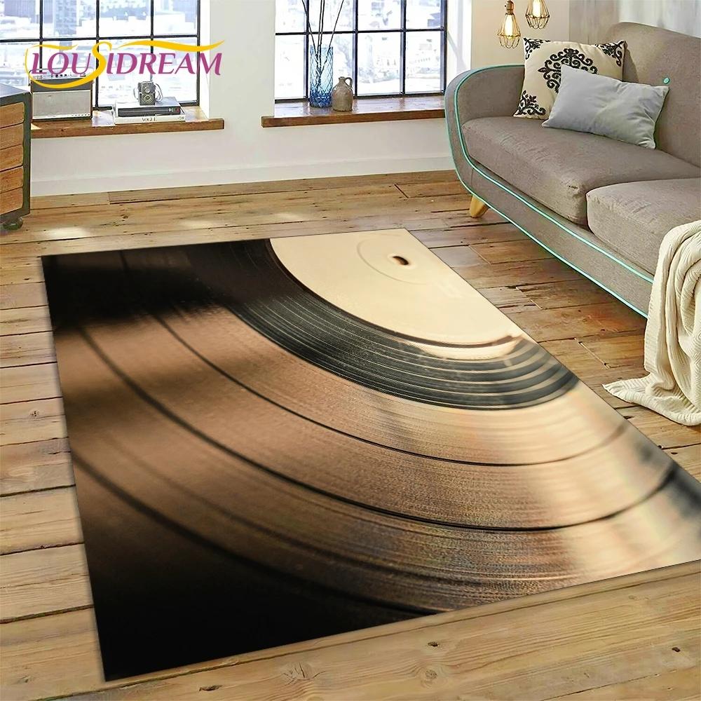 Płyta winylowa Muzyka DJ Ekran taśma Dywan Dywanik do Sypialni Salon Dom Sofa Dekoracja, Dzieci Gra Duża Dekoracja Mata Podłogowa