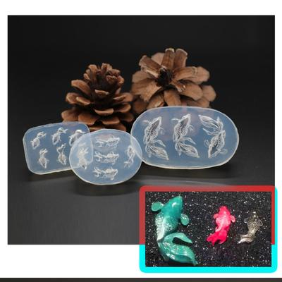 Goldfish Nail Art Handcrafts Moulds DIY Nail Tools Goldfish Nail Carving Molds Silicone Material for Nail Decorations