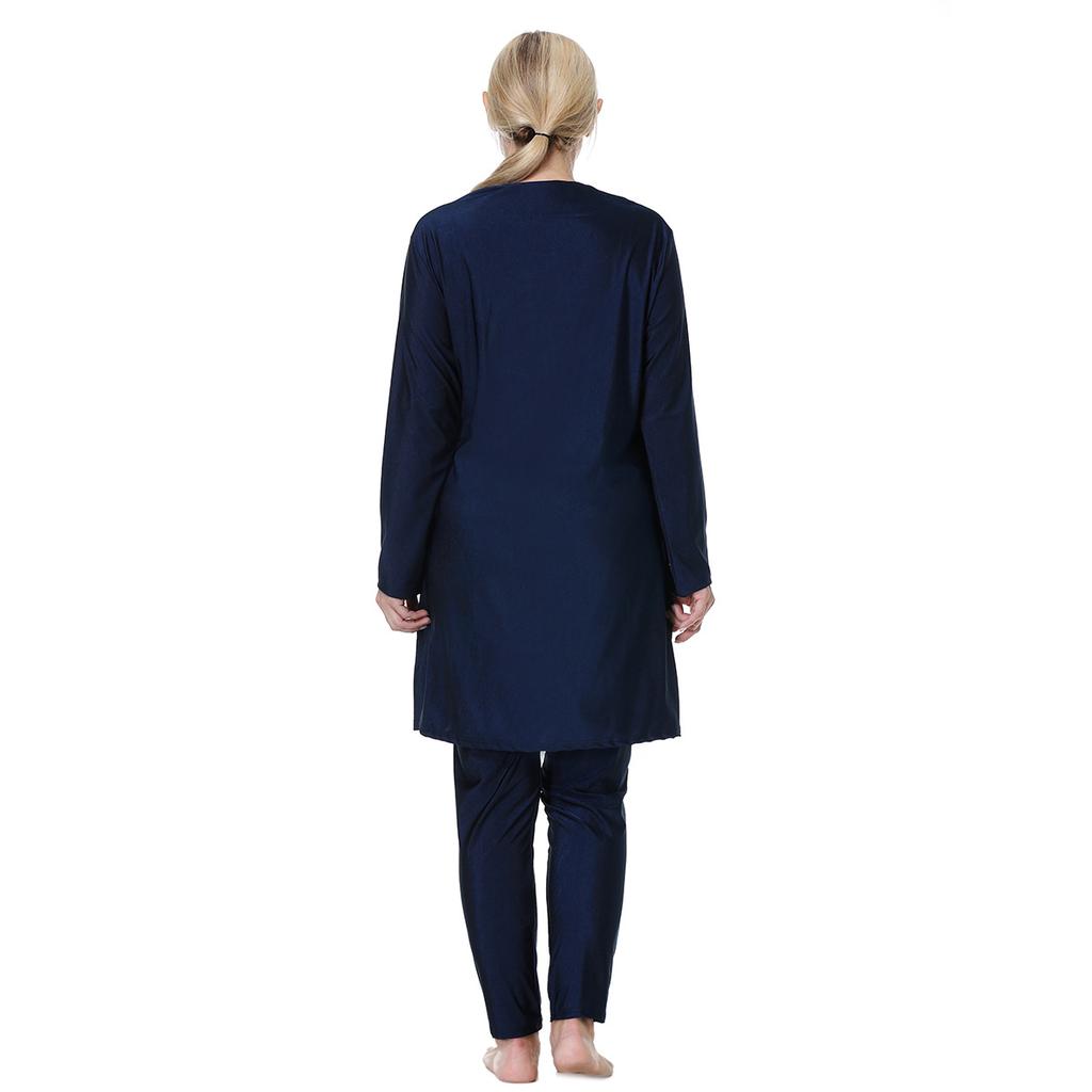 Plus Size Damen Muslim Muslimah Bademode Full Coverage Damen Badeanzug Hochelastisch 3 Stück Beachwear 3XL-8XL