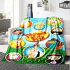 Custom Name Family Guy Adventure Flannel Blanket for Super Soft Cute Comfort Blanket for Travel Bedding Couch Sofa Blanket