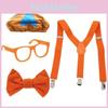 Be Like Blippi Dress Up Costume With Adjustable Bright Orange Suspenders And Hat