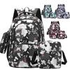 Set Oxford 3piece Backpack Big Capacity Breathable Laptop Compartment For Teens