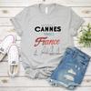 Cannes Francie Plachetní klub Tričko Pobřežní Letní Grafické Tričko Cestovní Dovolenková Košile Vintage Trendy Y2k Top Pohodlná Bavlna