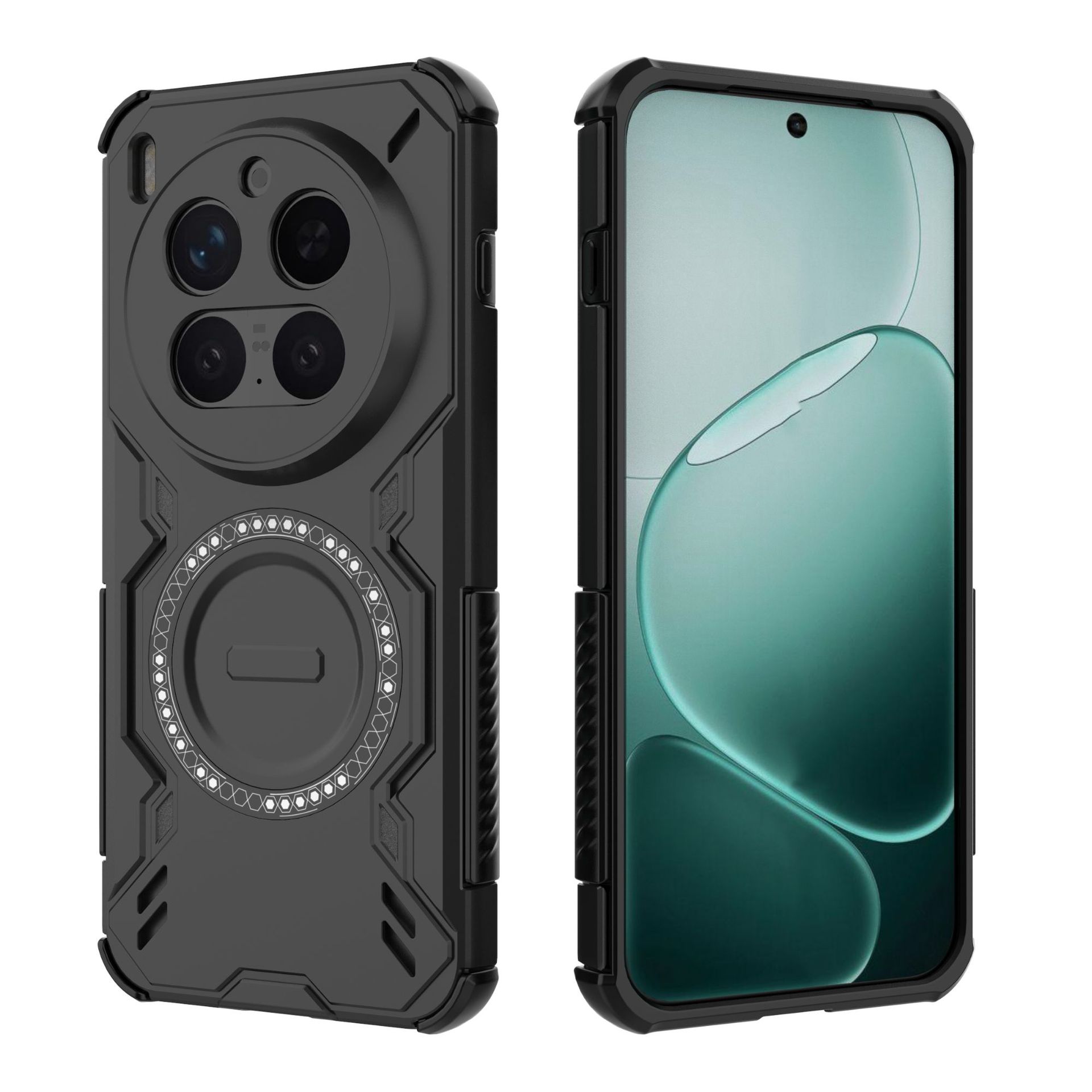 

For Vivo X300 Pro Case,Magnetic Heat dissipation Phone Case Cover for Vivo X300 Pro чёрный