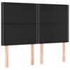 Box Spring Bed with Mattress Black 140 x 200 cm Faux Leather