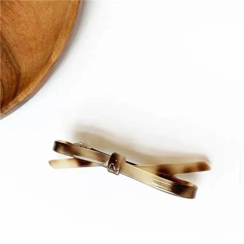 Korean Hairpin Headdress Clip Side Girl's Word Clip Female Online Influencer Bow Back Head Bangs Top Clip Headdress Hair Pins