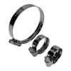 Set of W2 worm clamps Ø16-27 mm, width 12 mm 10 pcs - stainless steel