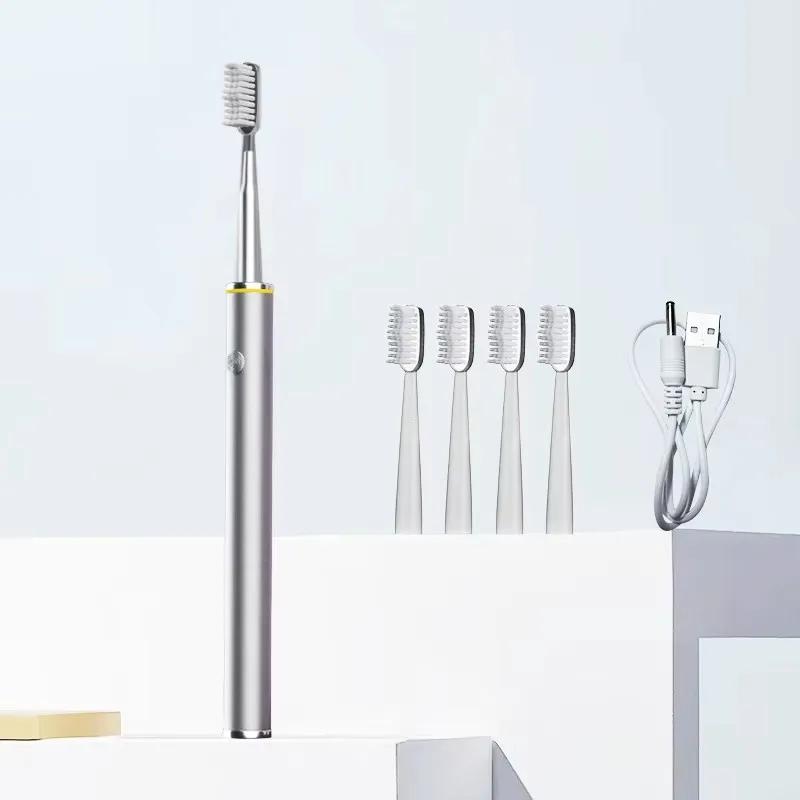 

Sonic Toothbrush for Women — Slim Design, Soft DuPont Bristles, Gentle Deep-Cleaning for Sensitive Gums,Timer Rechargeable
