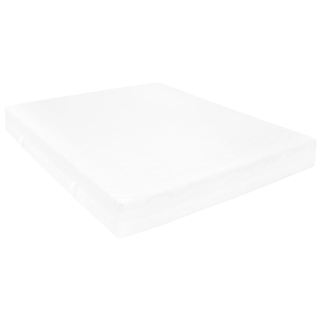 Vidaxl Daybed with Mattress, 90X200 Cm, White, Pine Wood