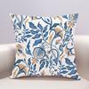 Plant Flower Pillow Cover Sofa Living Room Cushion Cover Office Waist Pillow Bedside Square Pillowcase Removable And Washable