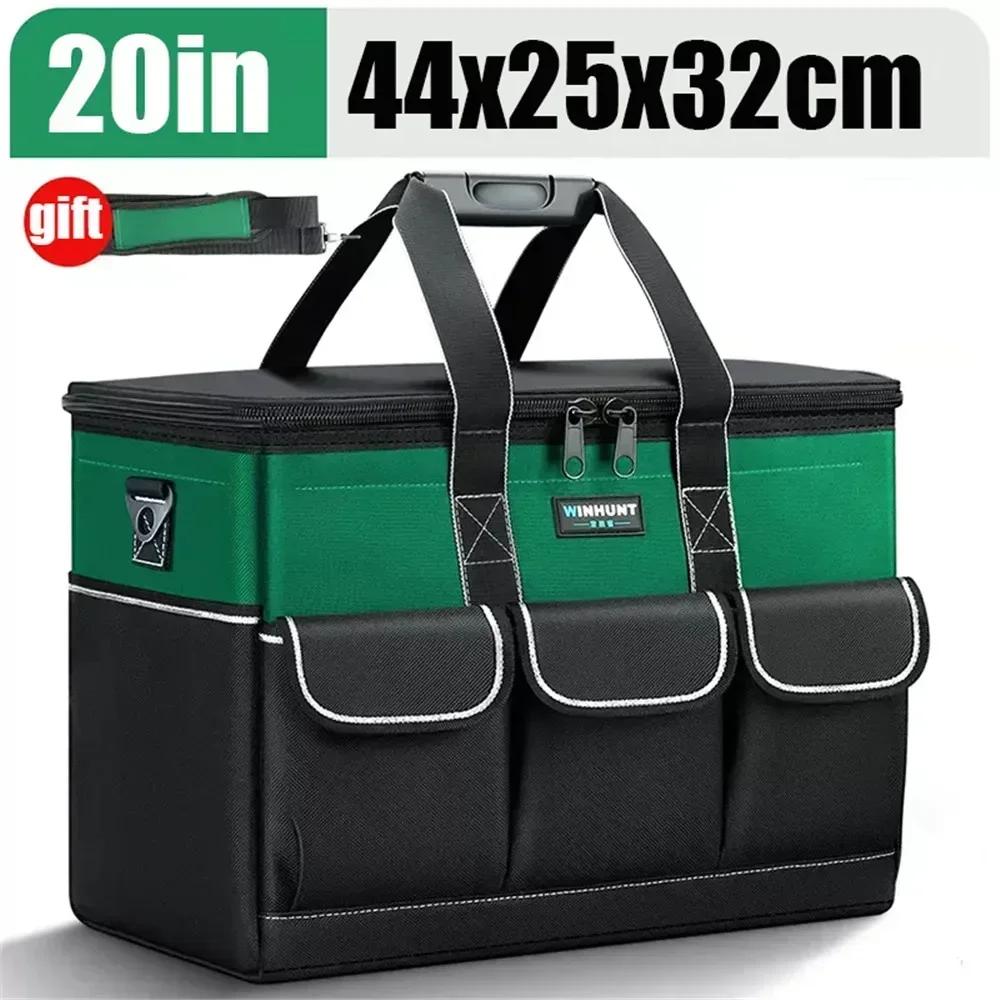 Square Tool Bag Durable Waterproof Portable Thickened Large Capacity Maintenance Tool Storage Pouch Electrician Hardware Toolkit