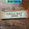 Customizable Rustic Aluminum Wall Plaque Leisure Area Sign Indoor Outdoor Cafe Garage Porch Decor 40x10cm